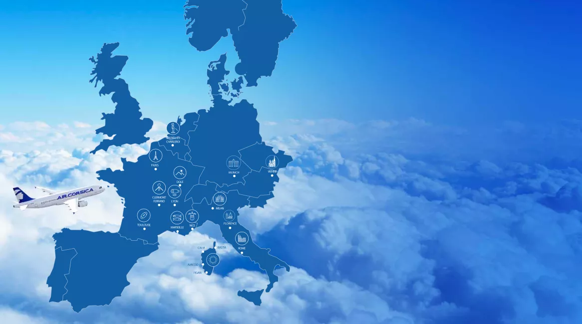 Destinations air corsica